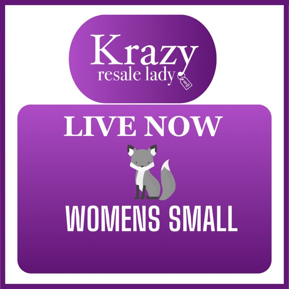 WOMENS SMALL CLOTHING LIVE NOTIFICATION LISTING  - LIVE NOW